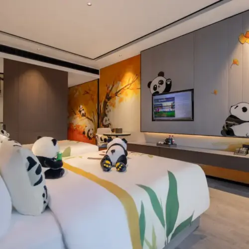 Chambre à thème Famille Panda (Amusement et joie pour les enfants)