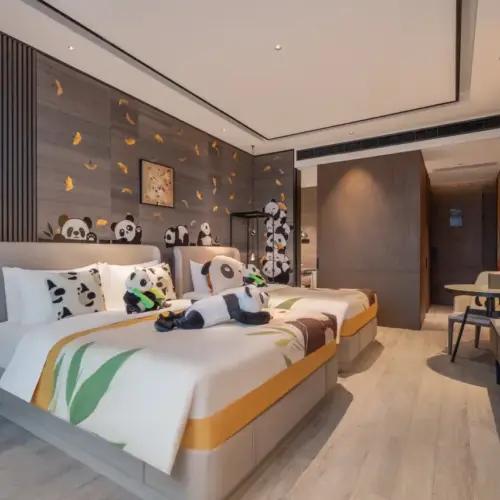 Chambre à thème Famille Panda (Amusement et joie pour les enfants)