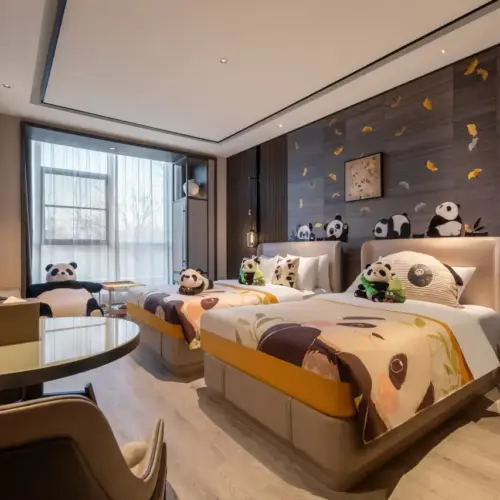 Chambre à thème Famille Panda (Amusement et joie pour les enfants)
